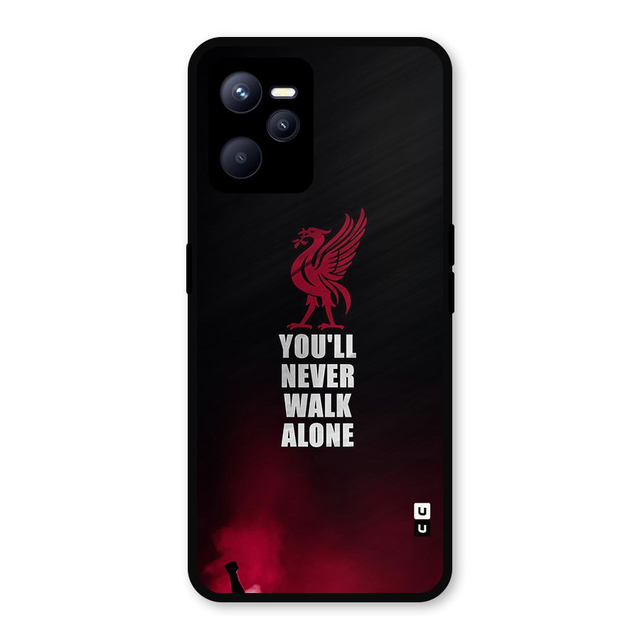 Walk Alone Metal Back Case for Realme C35