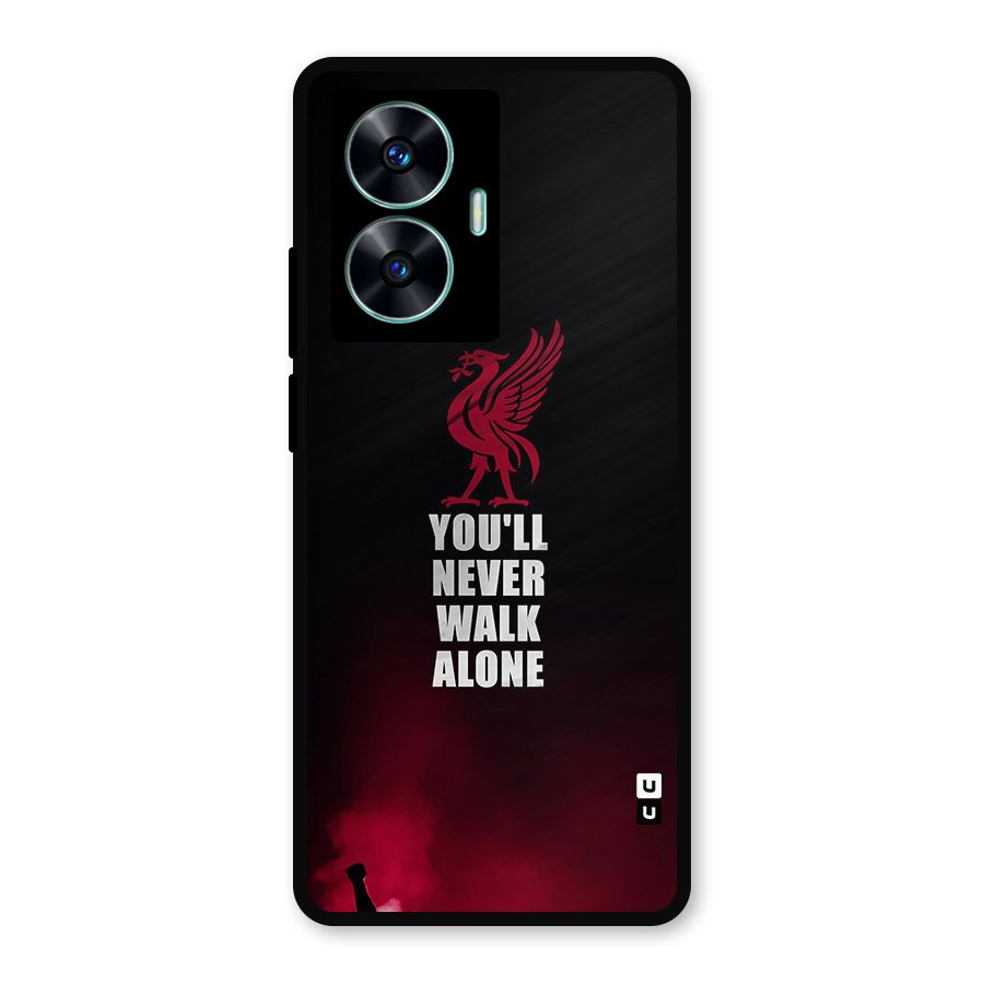 Walk Alone Metal Back Case for Realme Narzo N55