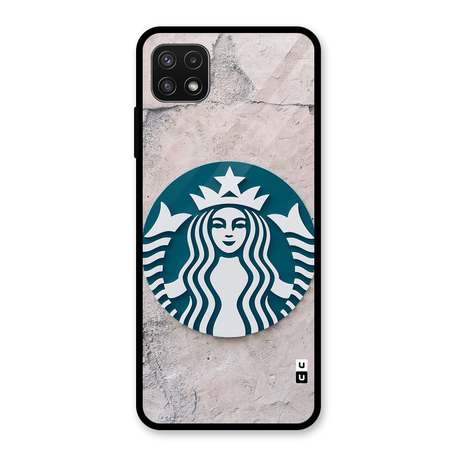 Wall StarBucks Glass Back Case for Galaxy A22 5G
