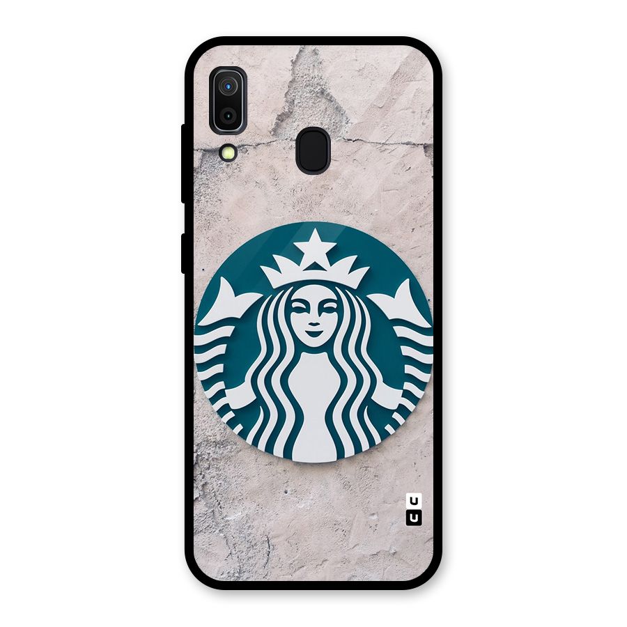 Wall StarBucks Glass Back Case for Galaxy A30