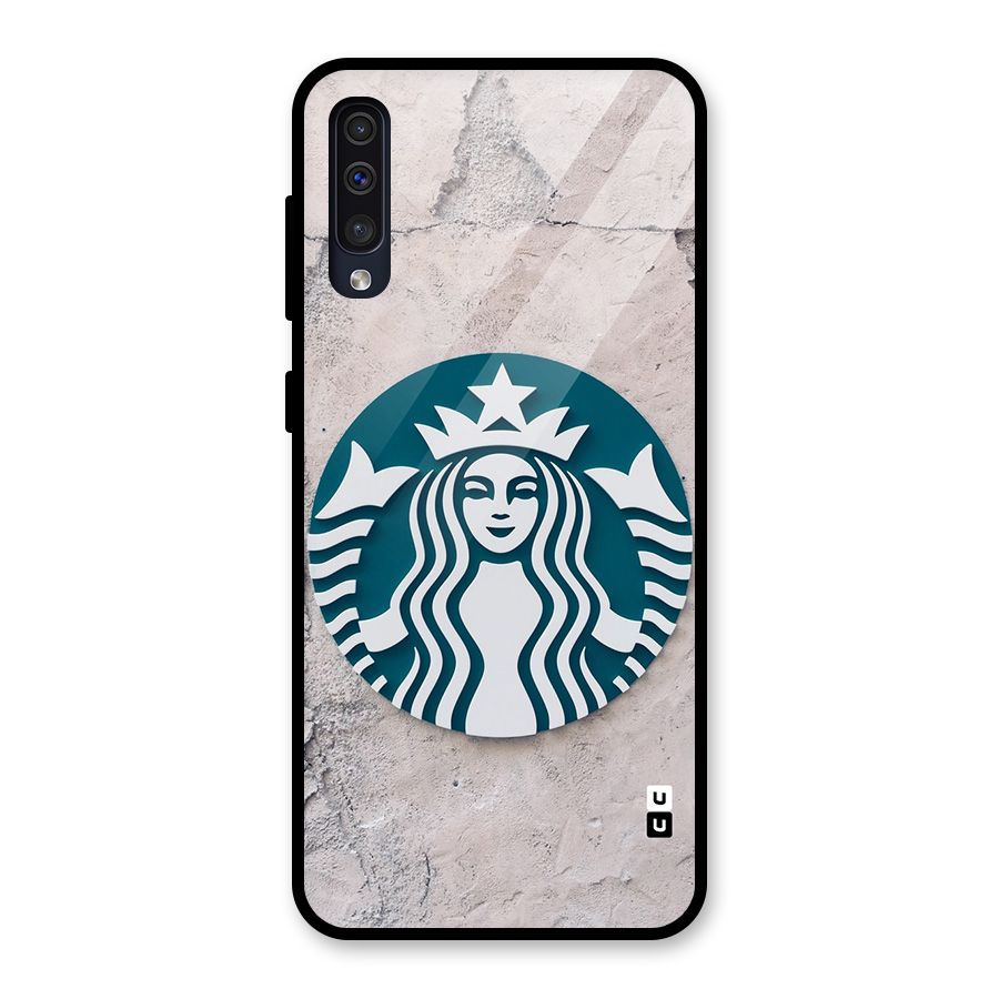 Wall StarBucks Glass Back Case for Galaxy A50