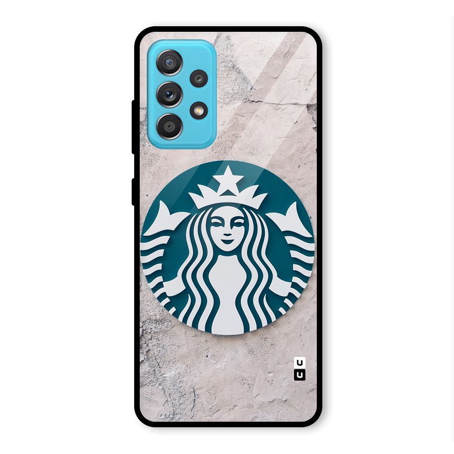 Wall StarBucks Glass Back Case for Galaxy A52