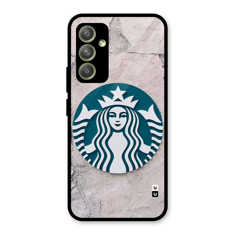 Wall StarBucks Glass Back Case for Galaxy A54