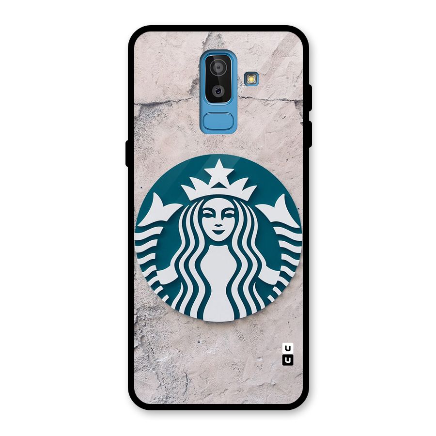 Wall StarBucks Glass Back Case for Galaxy J8