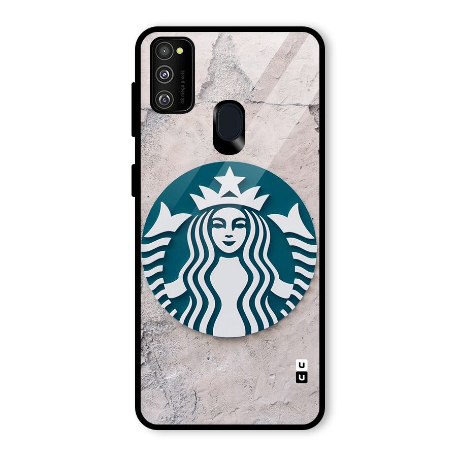 Wall StarBucks Glass Back Case for Galaxy M30s