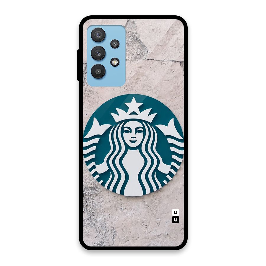 Wall StarBucks Glass Back Case for Galaxy M32 5G