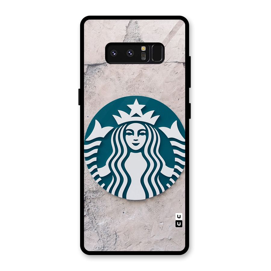 Wall StarBucks Glass Back Case for Galaxy Note 8