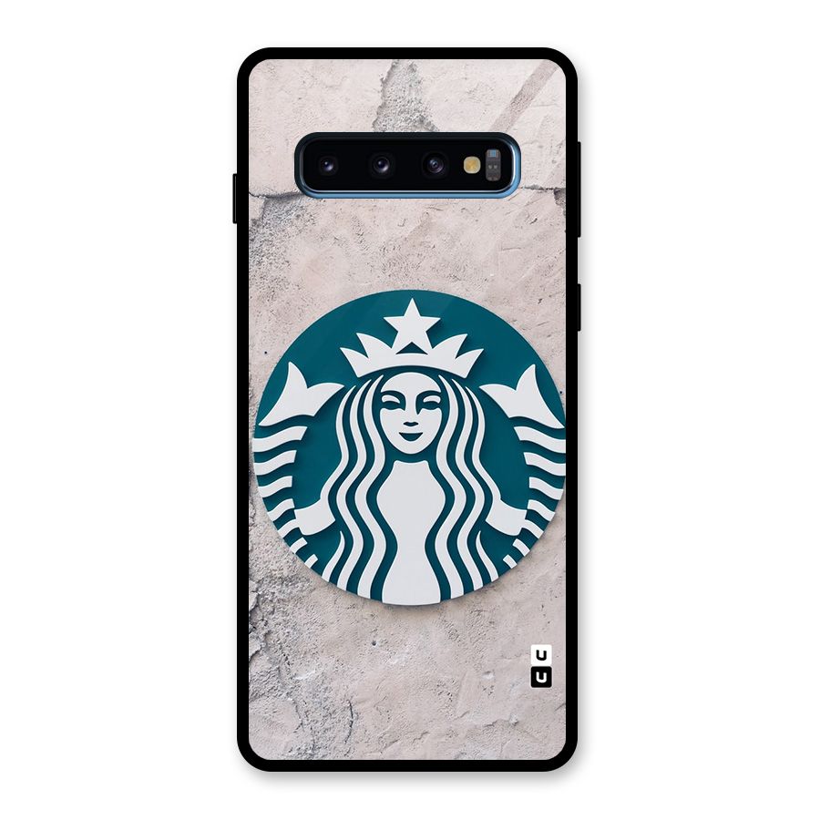 Wall StarBucks Glass Back Case for Galaxy S10