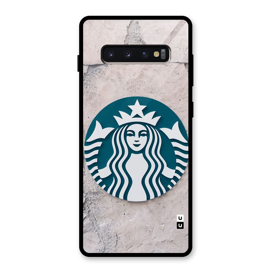 Wall StarBucks Glass Back Case for Galaxy S10 Plus