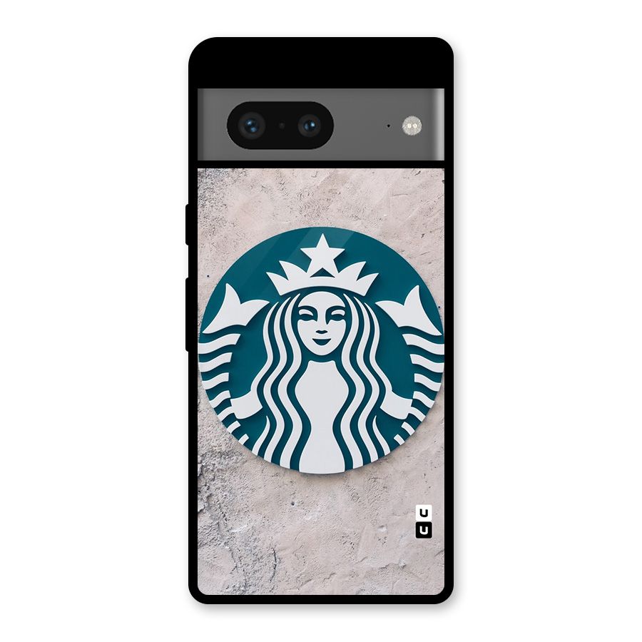 Wall StarBucks Glass Back Case for Google Pixel 7