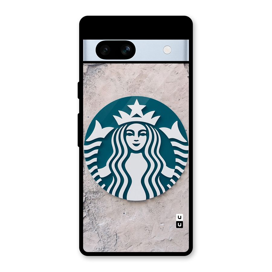 Wall StarBucks Glass Back Case for Google Pixel 7a