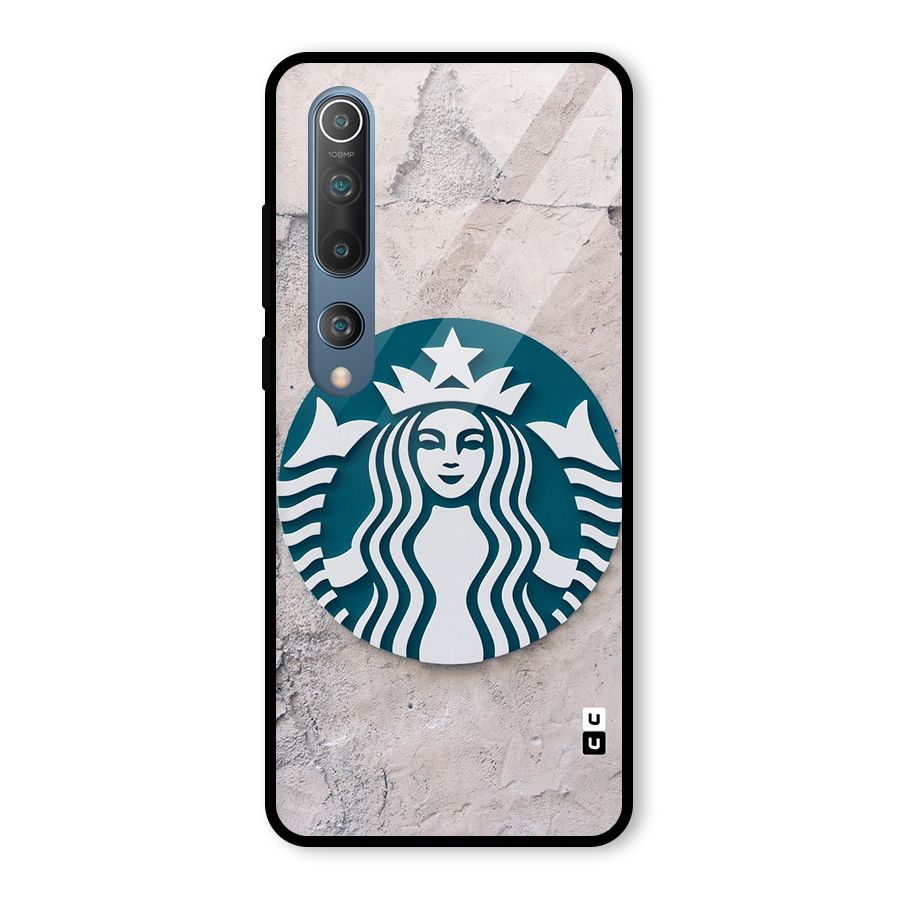 Wall StarBucks Glass Back Case for Mi 10