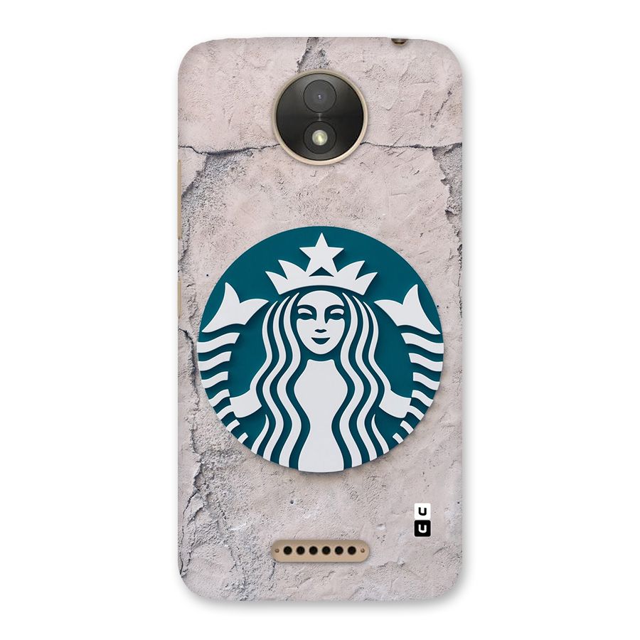 Wall StarBucks Back Case for Moto C Plus