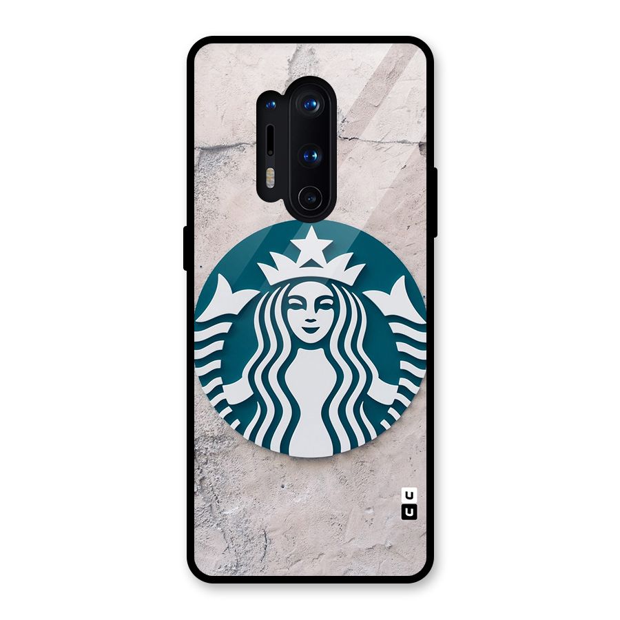 Wall StarBucks Glass Back Case for OnePlus 8 Pro