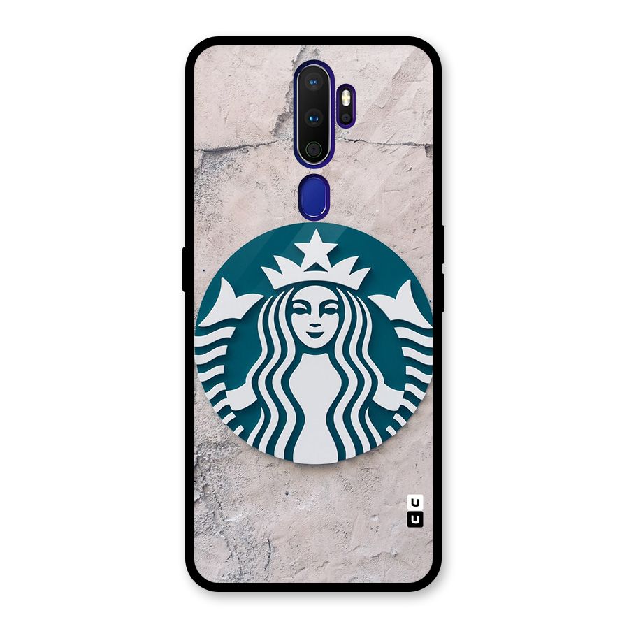 Wall StarBucks Glass Back Case for Oppo A9 (2020)