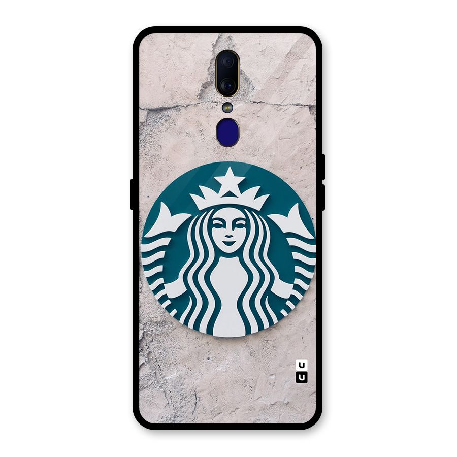Wall StarBucks Glass Back Case for Oppo F11