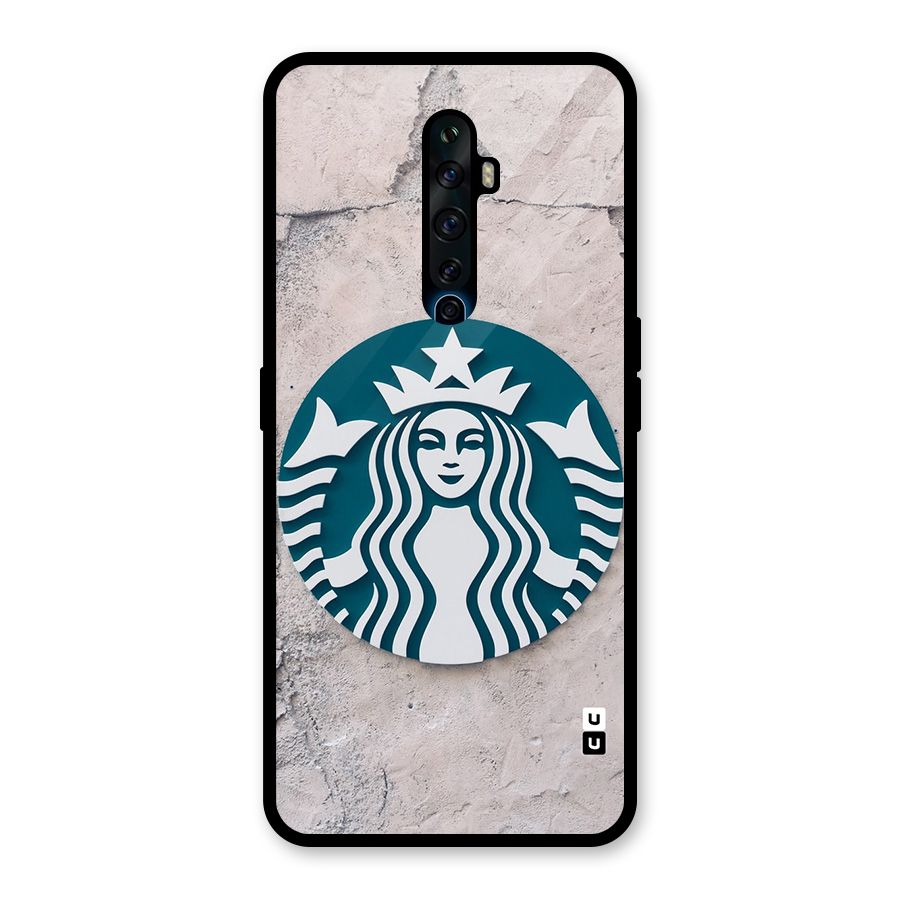 Wall StarBucks Glass Back Case for Oppo Reno2 Z
