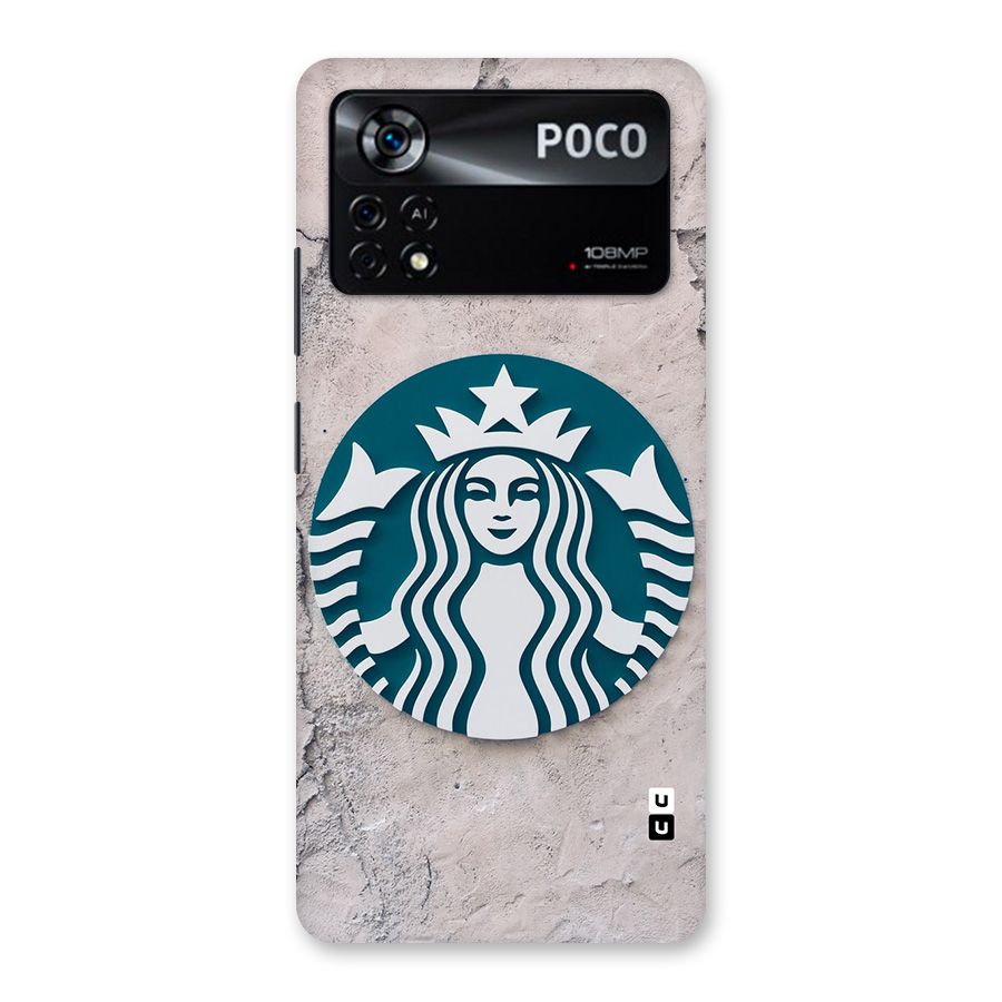 Wall StarBucks Back Case for Poco X4 Pro 5G