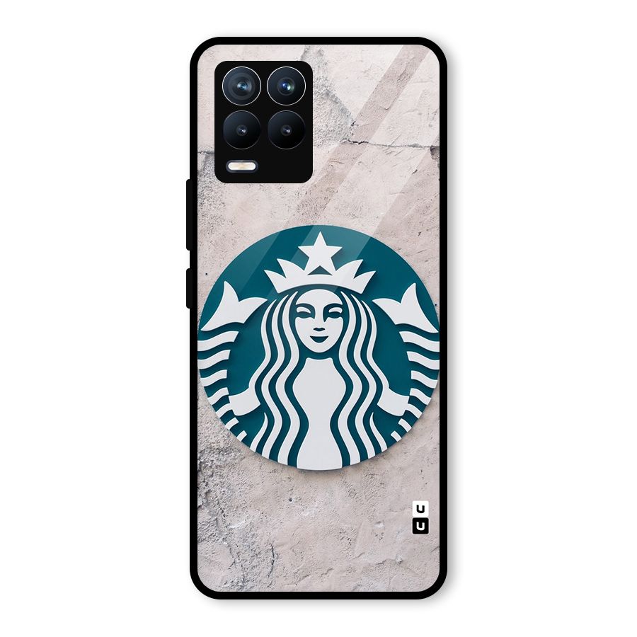 Wall StarBucks Glass Back Case for Realme 8 Pro