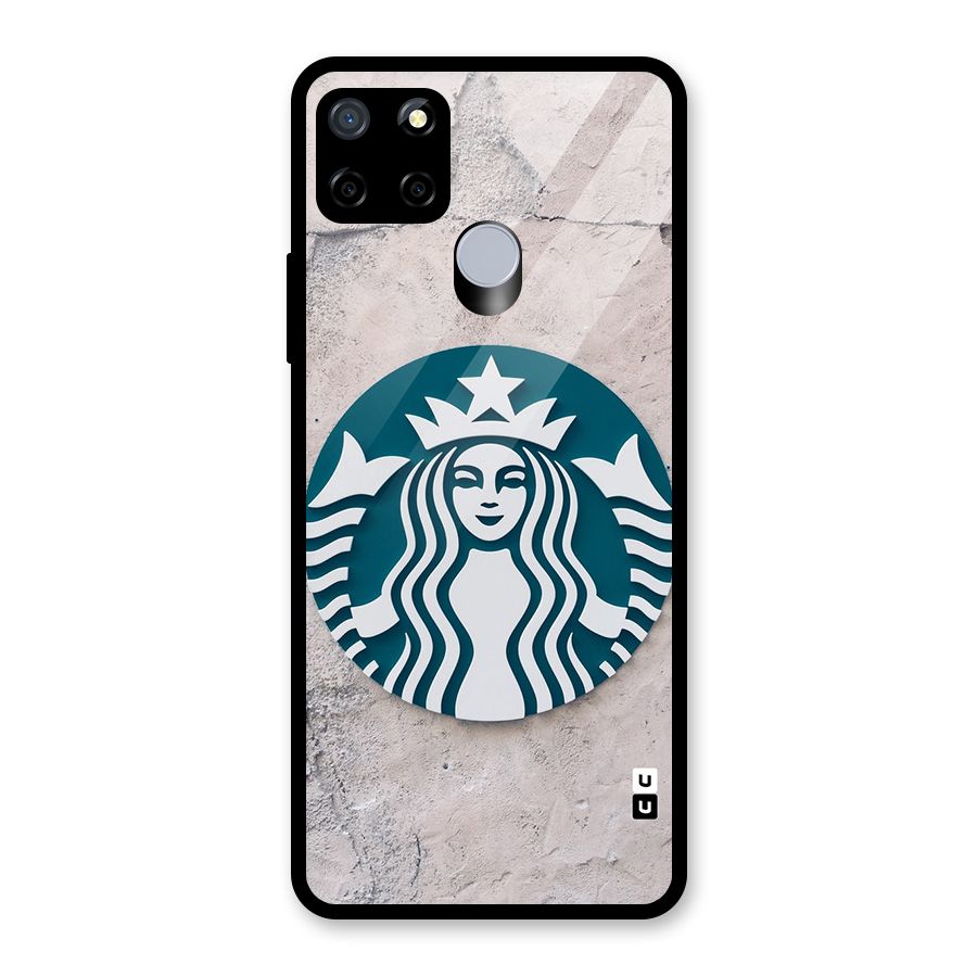 Wall StarBucks Glass Back Case for Realme Narzo 20