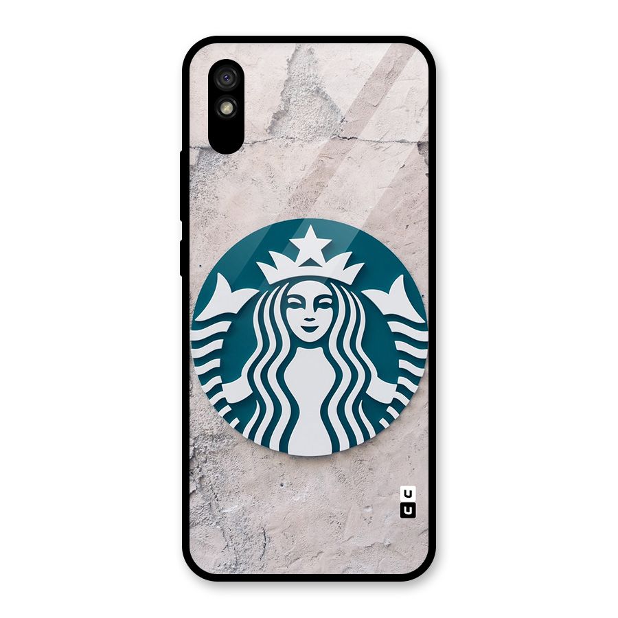 Wall StarBucks Glass Back Case for Redmi 9A