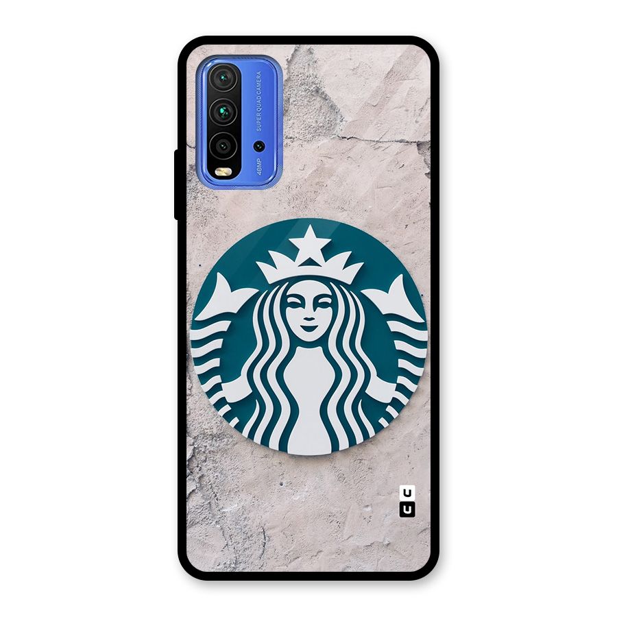 Wall StarBucks Glass Back Case for Redmi 9 Power