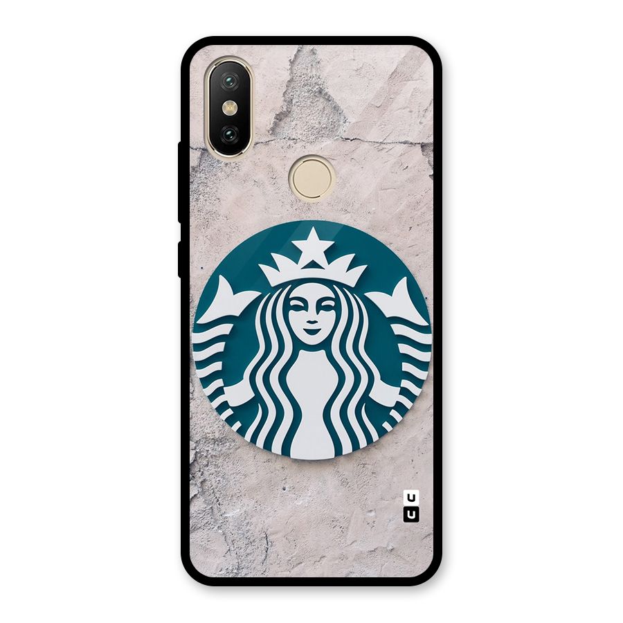 Wall StarBucks Glass Back Case for Redmi A2