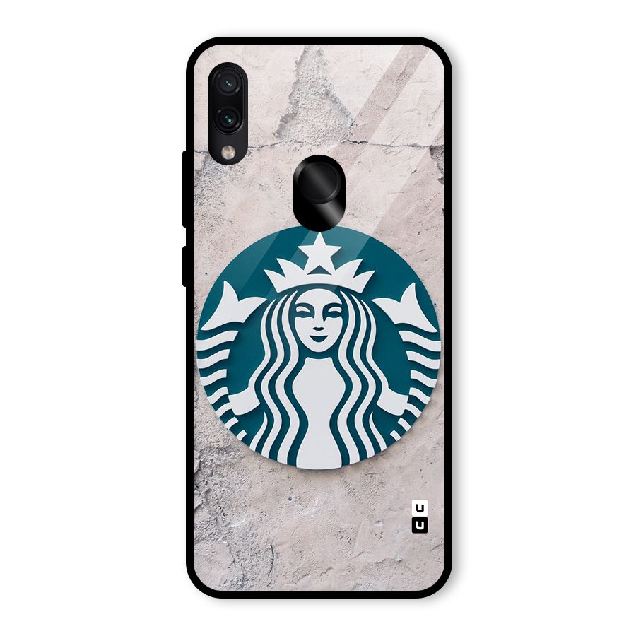Wall StarBucks Glass Back Case for Redmi Note 7