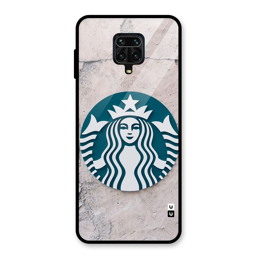 Wall StarBucks Glass Back Case for Redmi Note 9 Pro