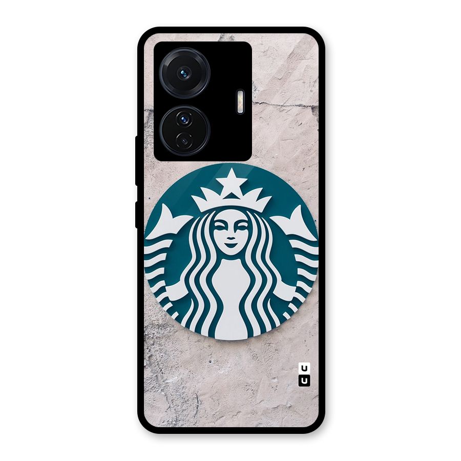Wall StarBucks Glass Back Case for Vivo T1 Pro