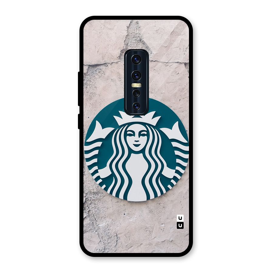 Wall StarBucks Glass Back Case for Vivo V17 Pro