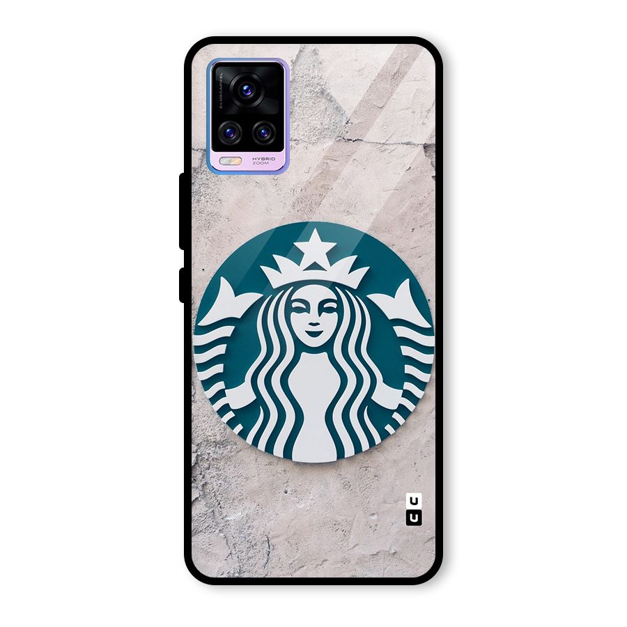 Wall StarBucks Glass Back Case for Vivo V20 Pro