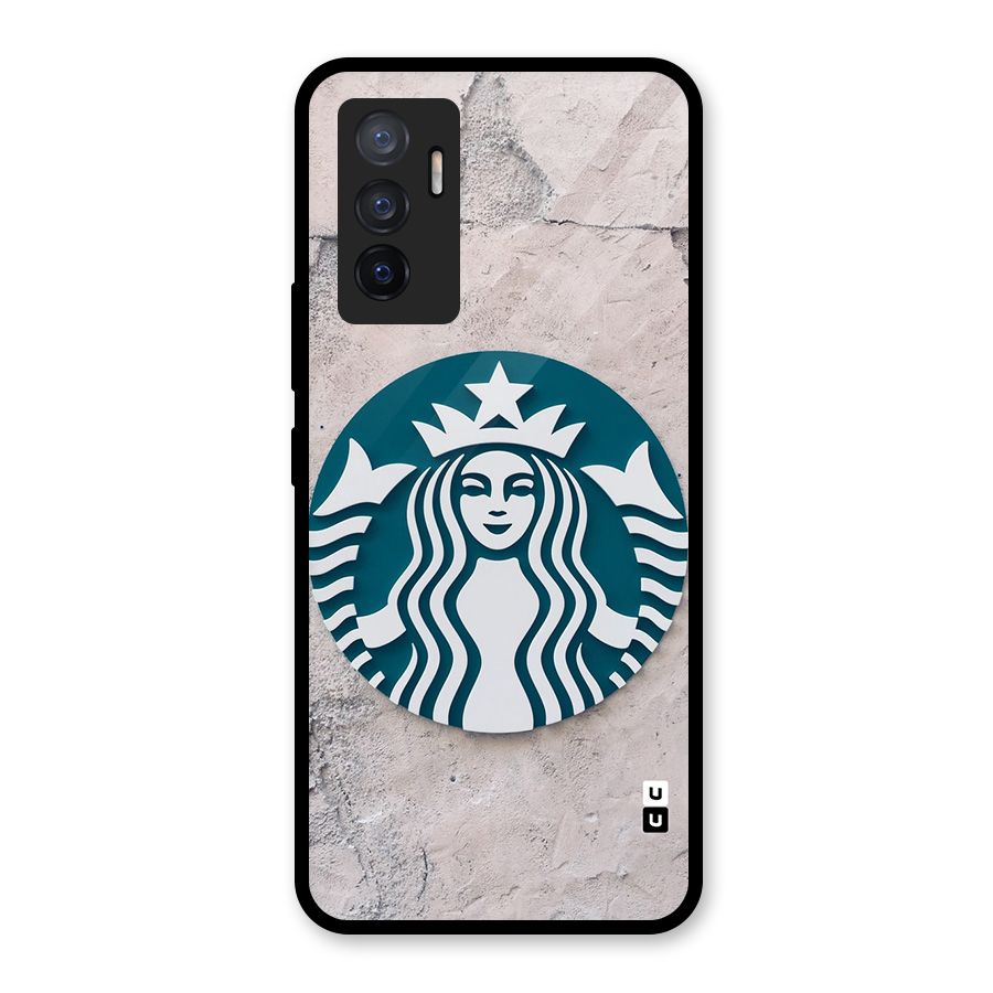 Wall StarBucks Glass Back Case for Vivo V23e