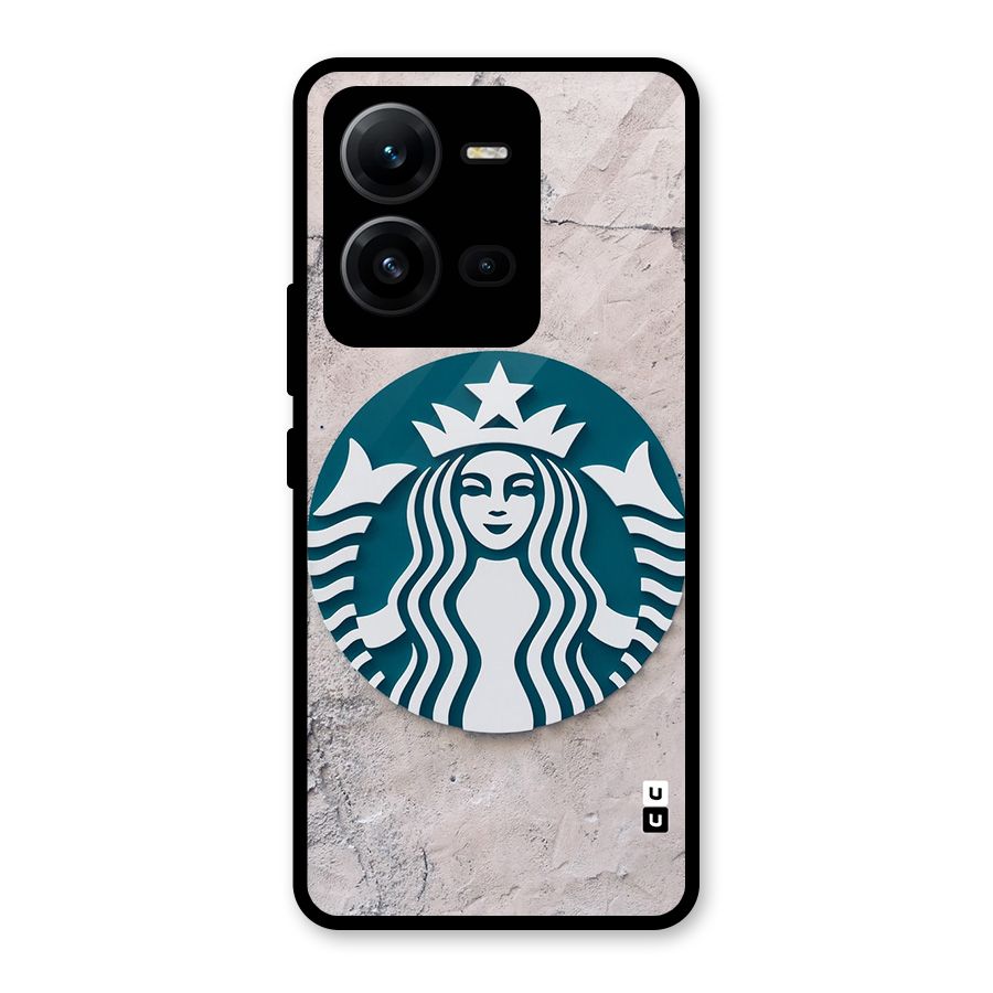 Wall StarBucks Glass Back Case for Vivo V25