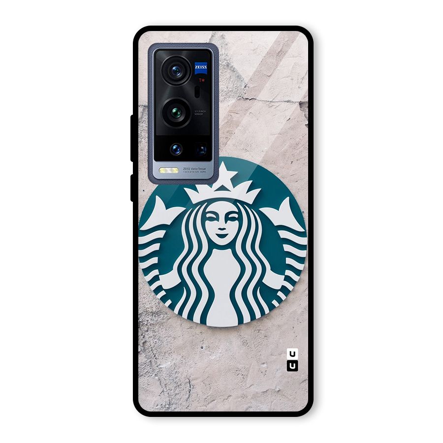 Wall StarBucks Glass Back Case for Vivo X60 Pro Plus