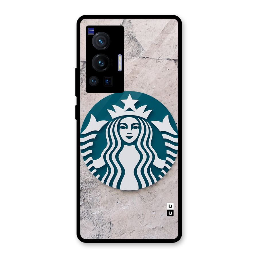 Wall StarBucks Glass Back Case for Vivo X70 Pro