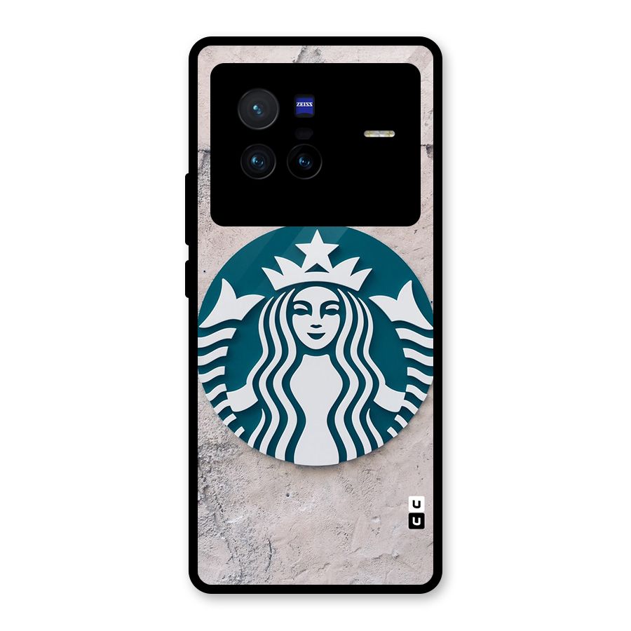Wall StarBucks Glass Back Case for Vivo X80