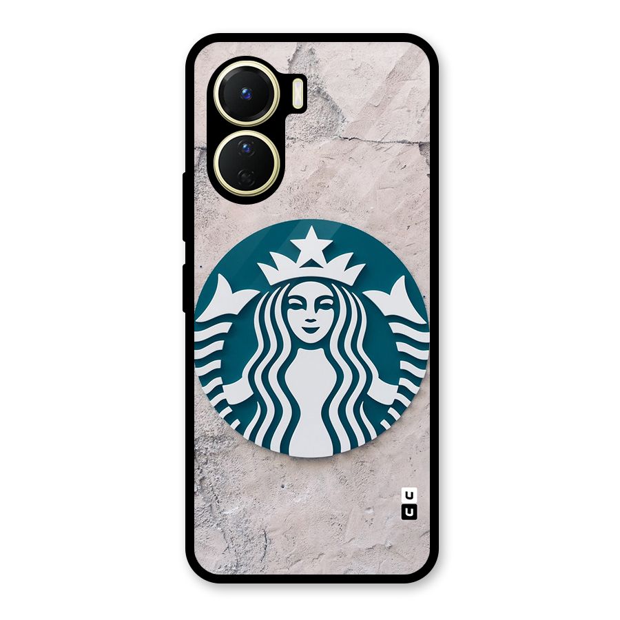 Wall StarBucks Glass Back Case for Vivo Y16