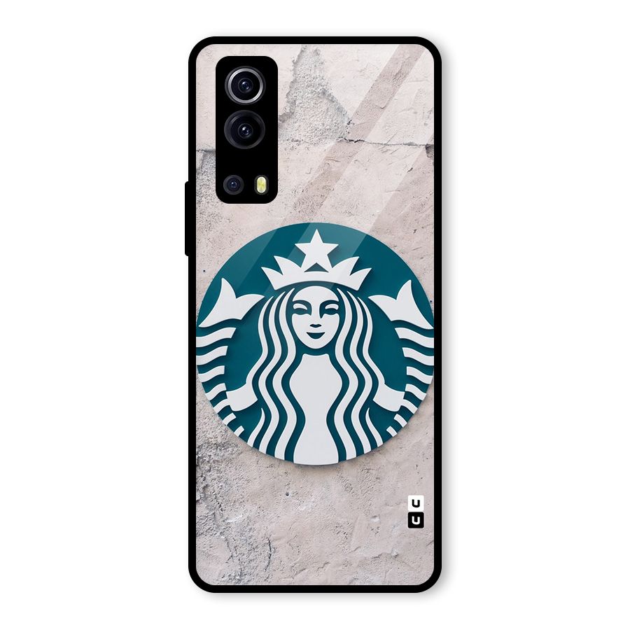 Wall StarBucks Glass Back Case for Vivo iQOO Z3