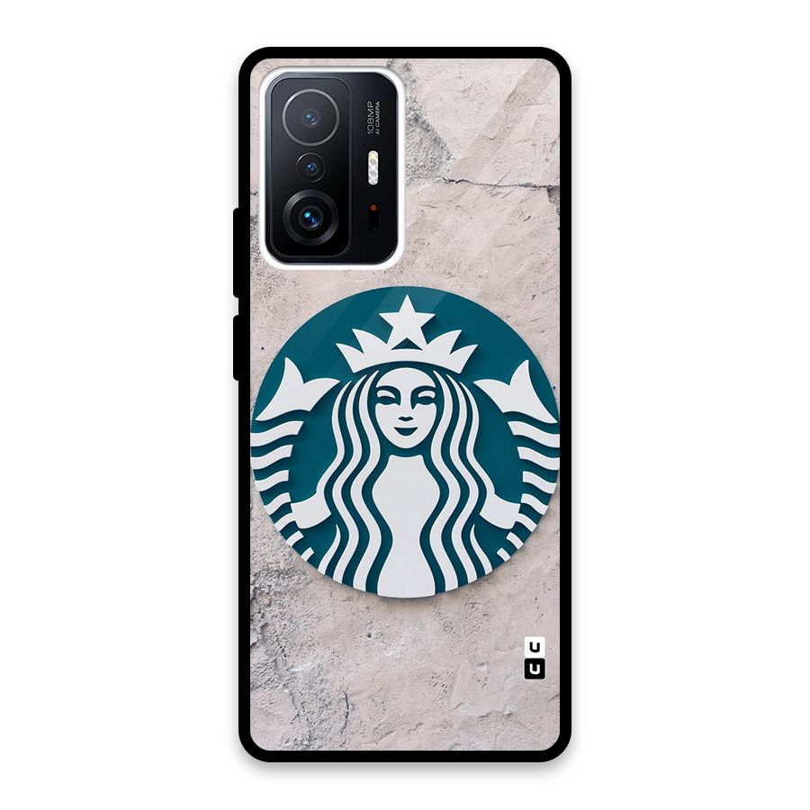 Wall StarBucks Glass Back Case for Xiaomi 11T Pro