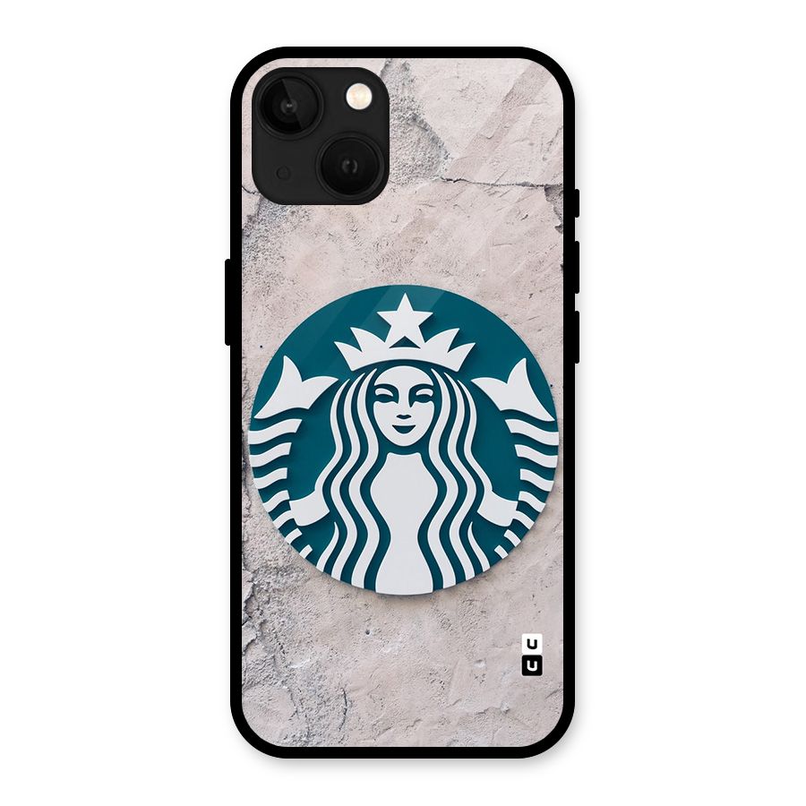 Wall StarBucks Glass Back Case for iPhone 13