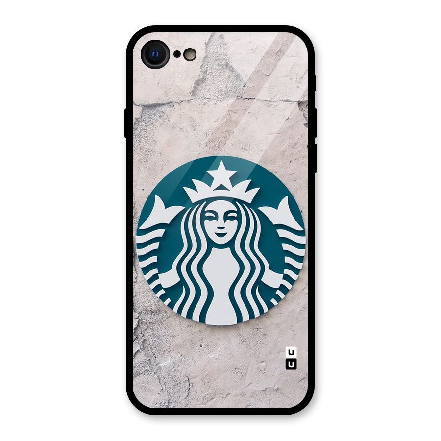 Wall StarBucks Glass Back Case for iPhone 7