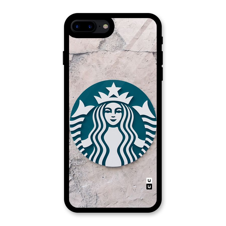 Wall StarBucks Glass Back Case for iPhone 7 Plus