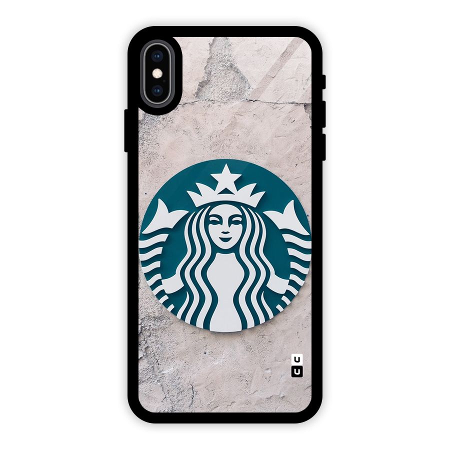Wall StarBucks Glass Back Case for iPhone XS Max