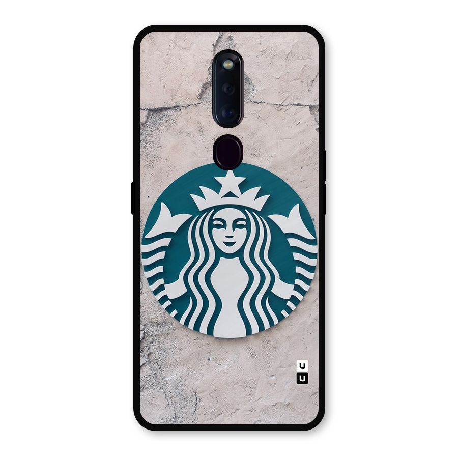 Wall StarBucks Metal Back Case for Oppo F11 Pro