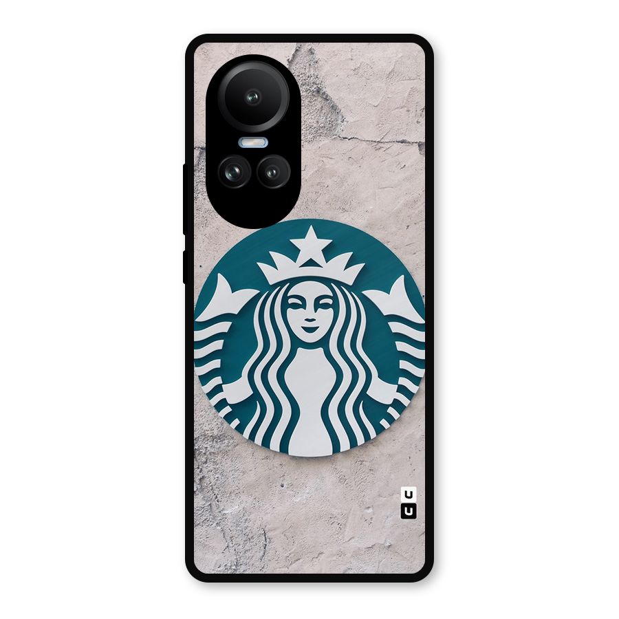 Wall StarBucks Metal Back Case for Oppo Reno10