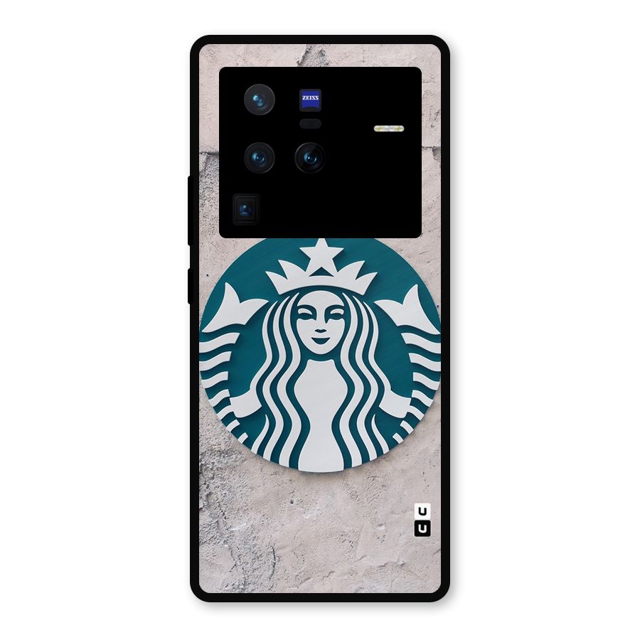 Wall StarBucks Metal Back Case for Vivo X80 Pro