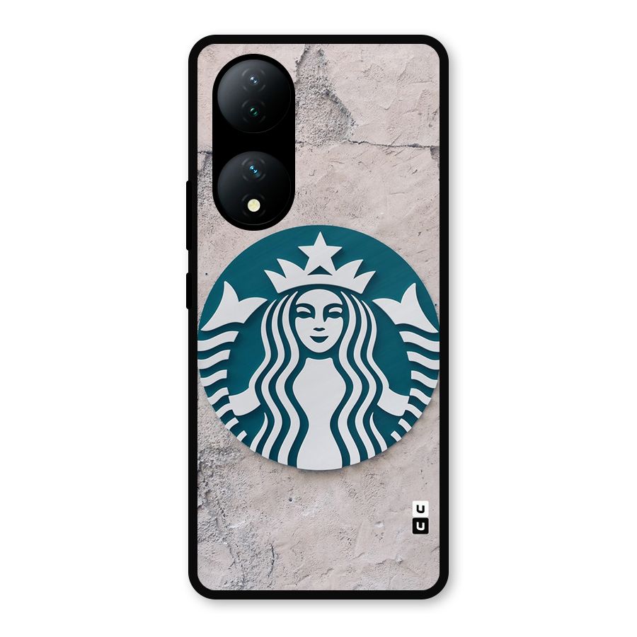 Wall StarBucks Metal Back Case for Vivo Y100a