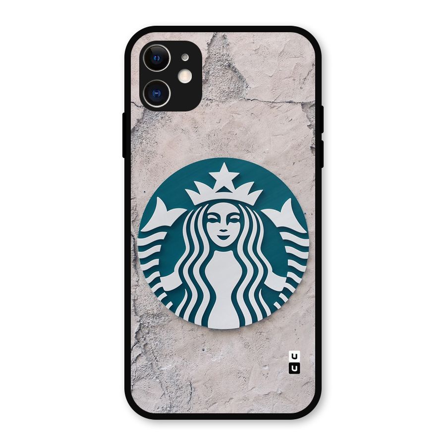 Wall StarBucks Metal Back Case for iPhone 11