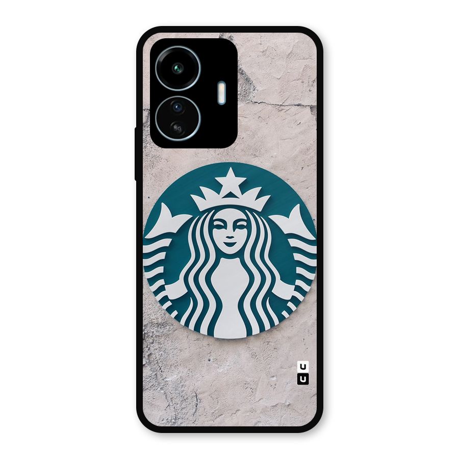 Wall StarBucks Metal Back Case for vivo iQOO Z6 Lite 5G